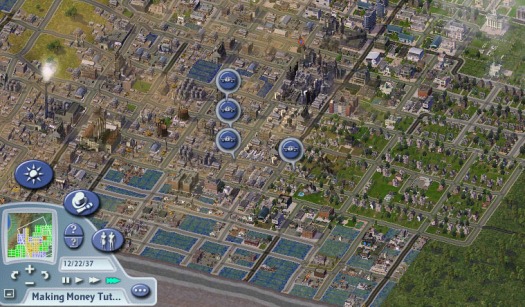 One of my cities in Sim City 4